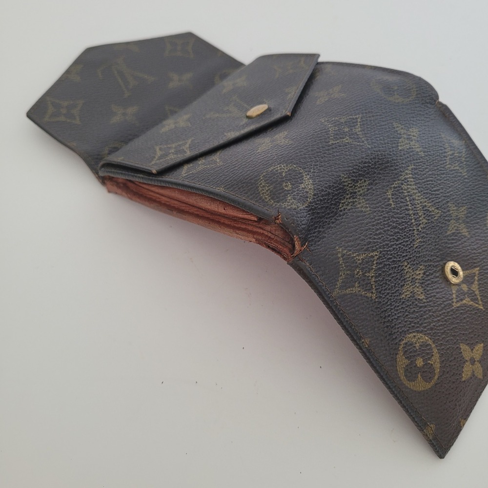 Louis Vuitton Monogram Portefeuille Elise Trifold Wallet Brown AN0960 Vintage - Picture 15 of 15